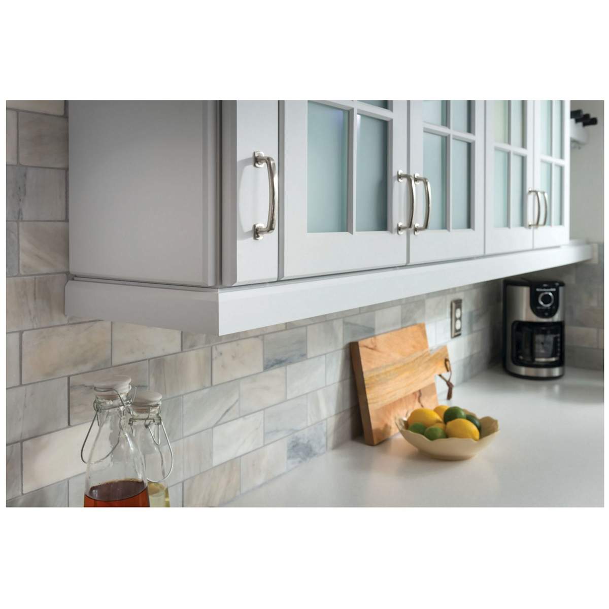 Jeffrey Alexander - MO6303NI - Belcastel 1 - 1-3/8" Traditional Classic Round Mushroom Cabinet Knob with Square Platform Base in Polished Nickel