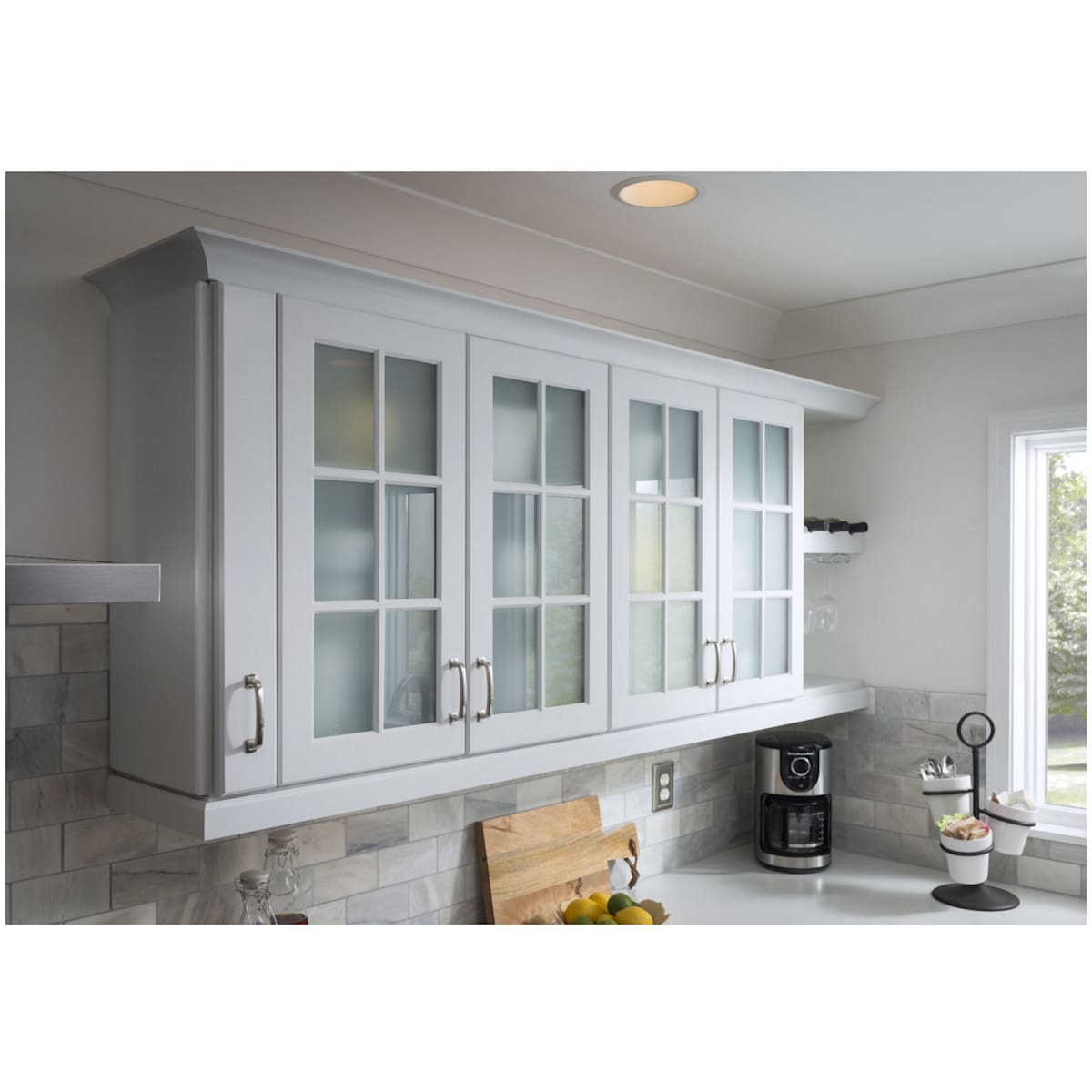 Jeffrey Alexander - MO6373-12PC - Belcastel 12" Center to Center Soft Square Appliance Handle / Appliance Pull with Square Feet in Polished Chrome