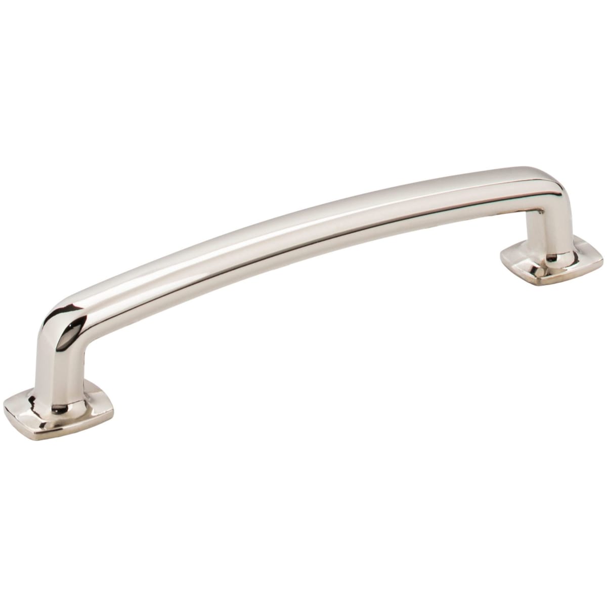 Jeffrey Alexander - MO6373-128NI - Belcastel 1 - 5-1/16" (128 mm) Center to Center Soft Square Cabinet Handle / Drawer Pull in Polished Nickel
