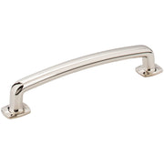 Jeffrey Alexander - MO6373-128NI - Belcastel 1 - 5-1/16" (128 mm) Center to Center Soft Square Cabinet Handle / Drawer Pull in Polished Nickel