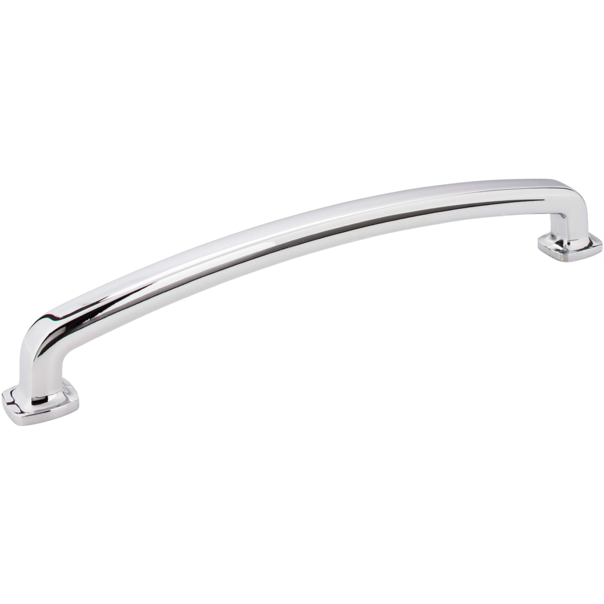 Jeffrey Alexander - MO6373-12PC - Belcastel 12" Center to Center Soft Square Appliance Handle / Appliance Pull with Square Feet in Polished Chrome