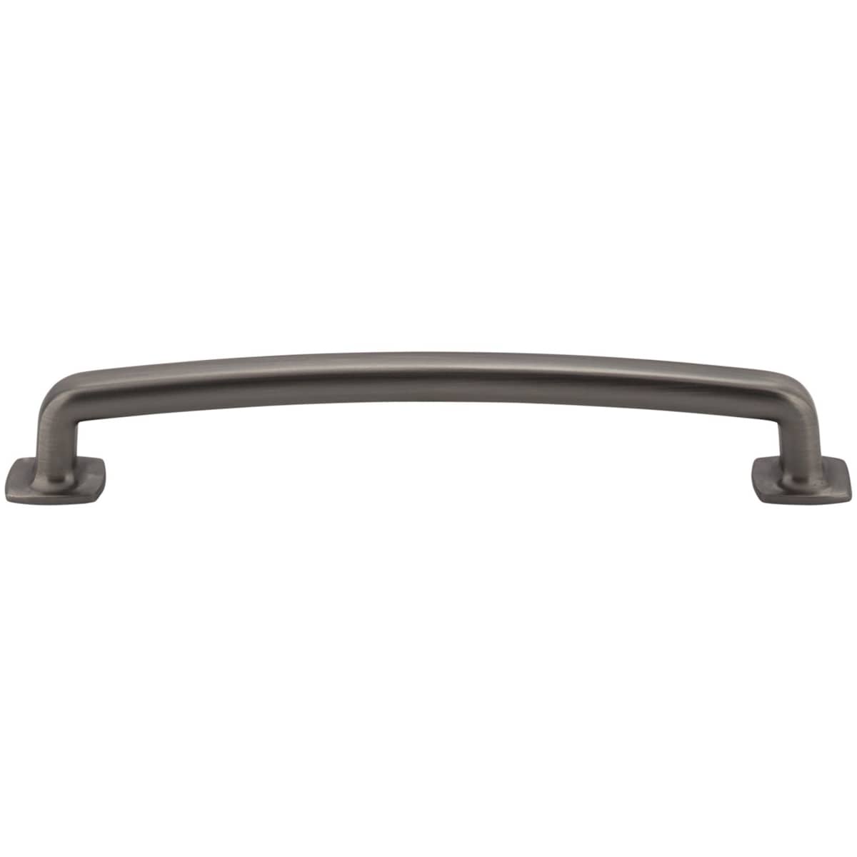 Jeffrey Alexander - MO6373-160NI - Belcastel One - 6-5/16" (160 mm) Center to Center Soft Square Cabinet Handle / Drawer Pull with Square Feet in Polished Nickel