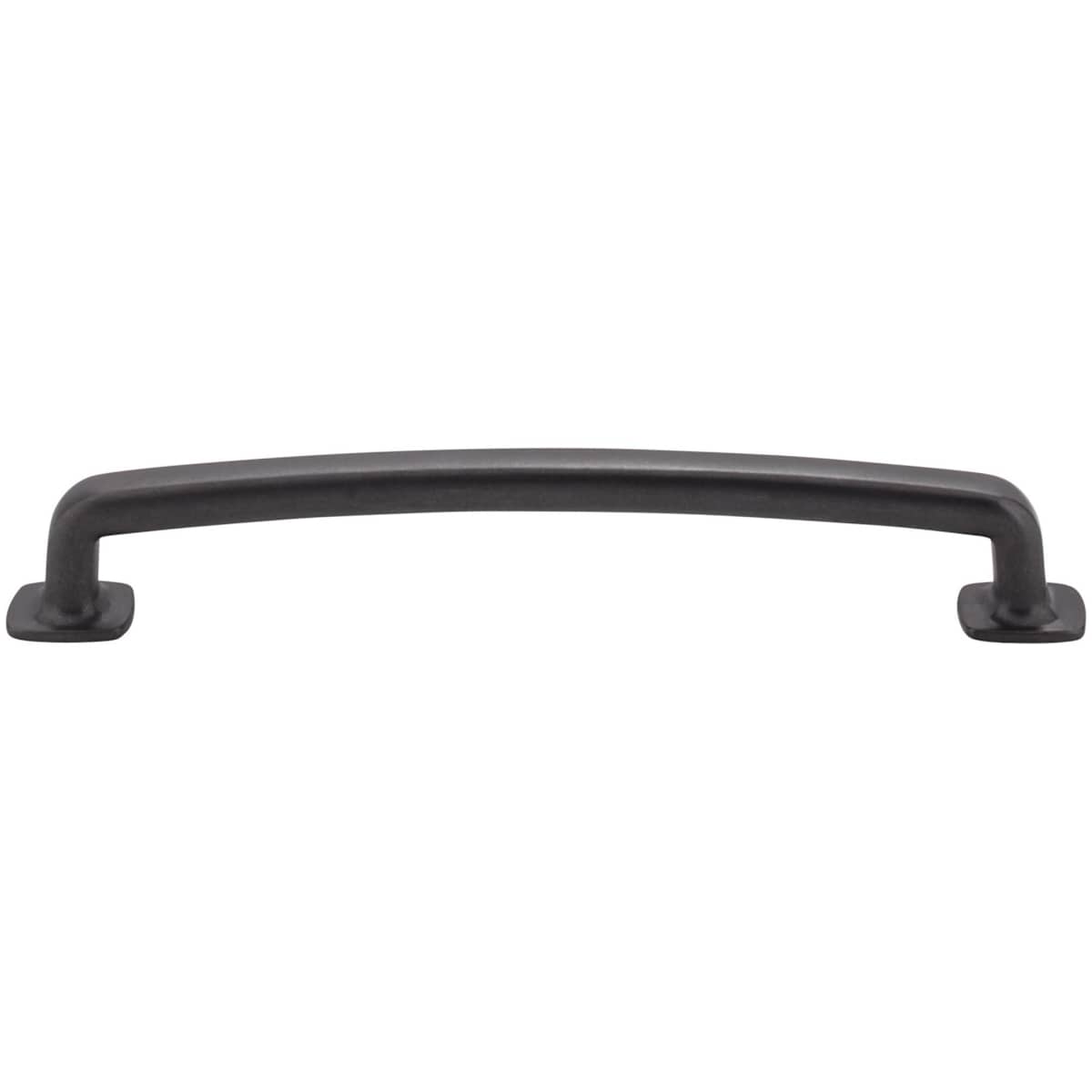 Jeffrey Alexander - MO6373-160NI - Belcastel One - 6-5/16" (160 mm) Center to Center Soft Square Cabinet Handle / Drawer Pull with Square Feet in Polished Nickel