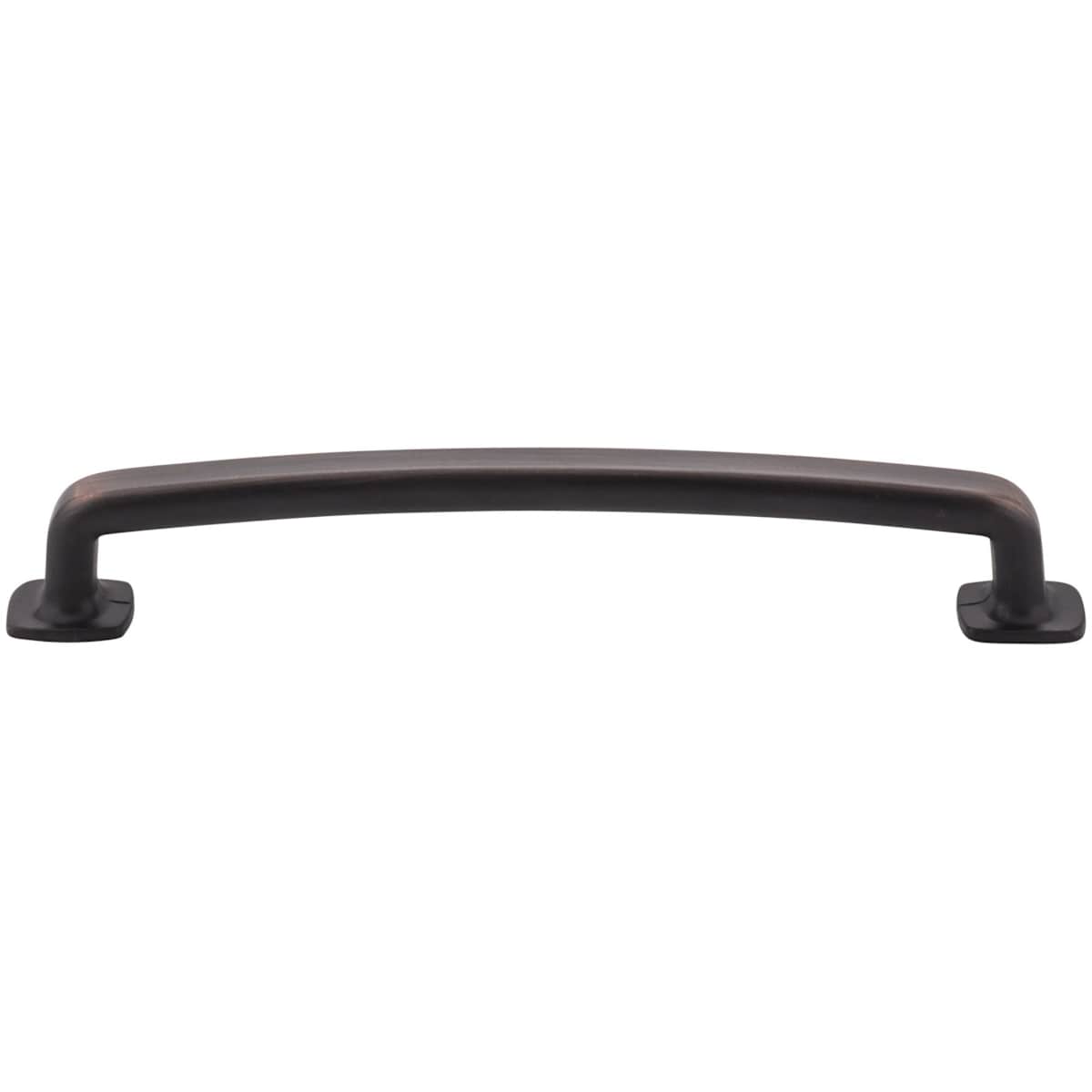 Jeffrey Alexander - MO6373-160NI - Belcastel One - 6-5/16" (160 mm) Center to Center Soft Square Cabinet Handle / Drawer Pull with Square Feet in Polished Nickel