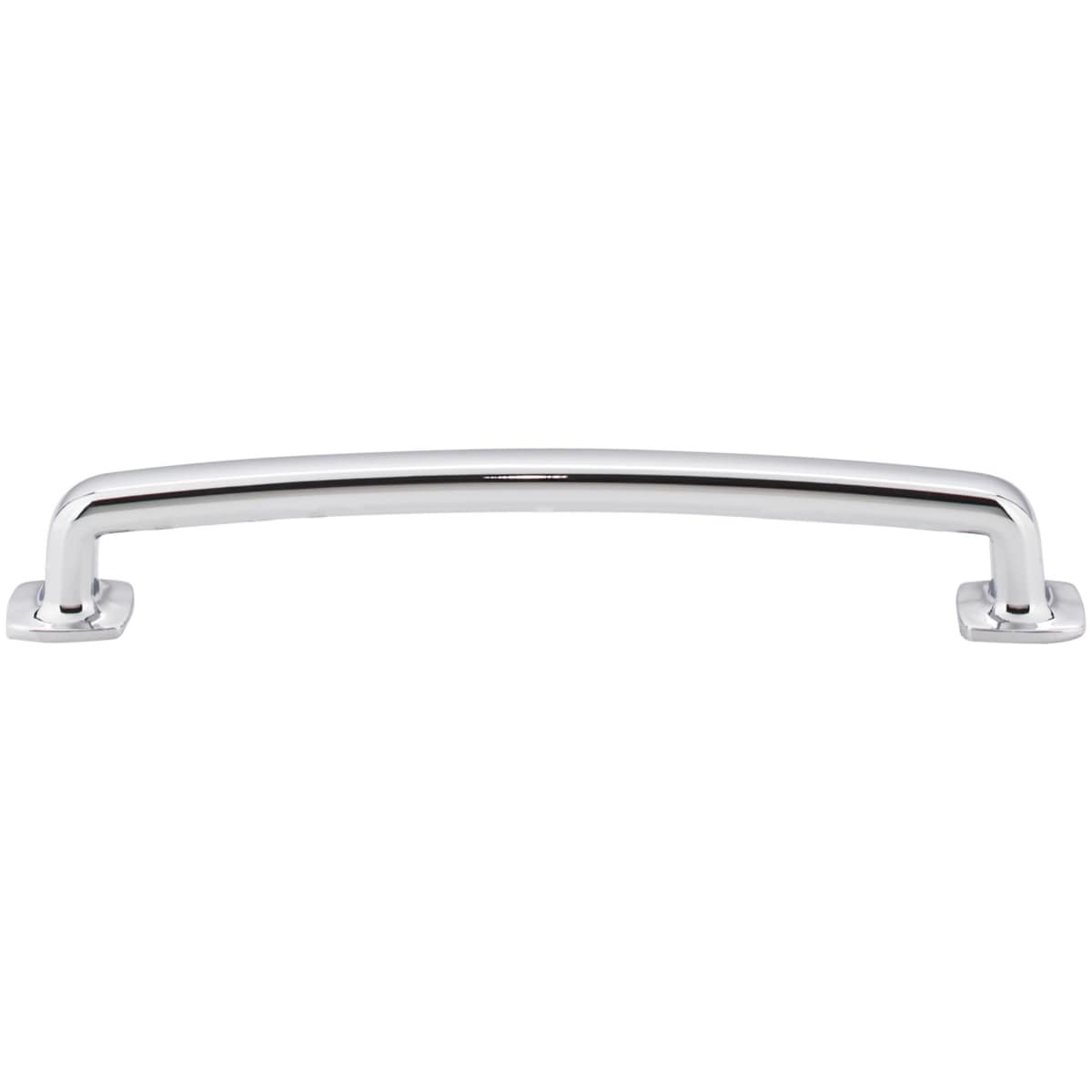 Jeffrey Alexander - MO6373-160NI - Belcastel One - 6-5/16" (160 mm) Center to Center Soft Square Cabinet Handle / Drawer Pull with Square Feet in Polished Nickel