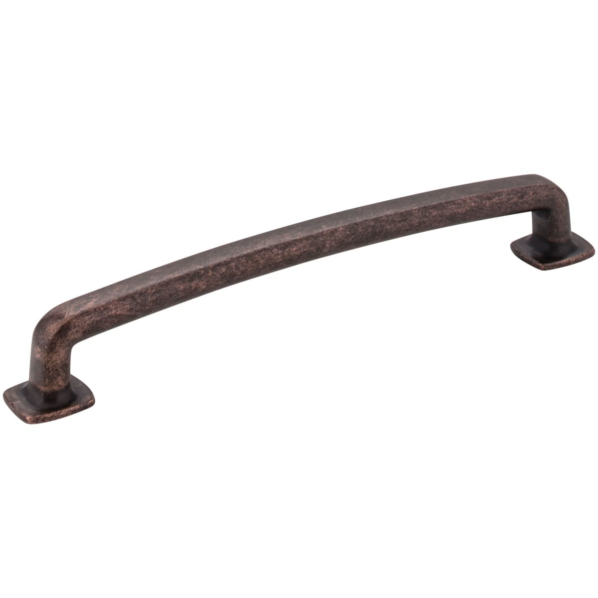 Belcastel One - 6-5/16" (160 mm) Center to Center Soft Square Cabinet Handle / Drawer Pull with Square Feet