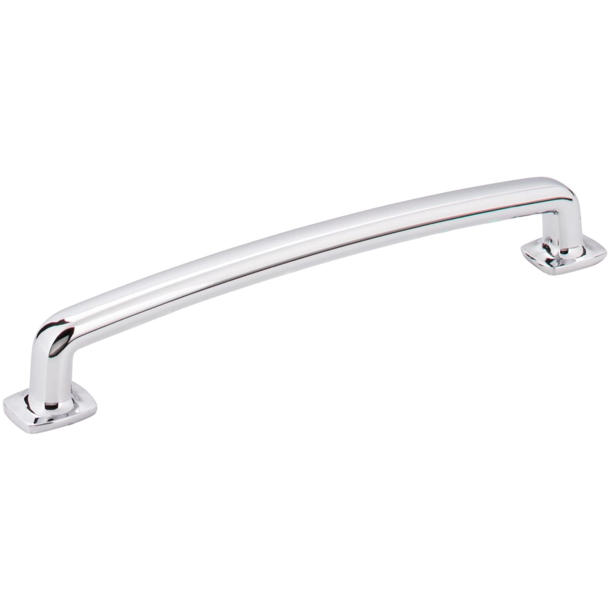 Belcastel One - 6-5/16" (160 mm) Center to Center Soft Square Cabinet Handle / Drawer Pull with Square Feet