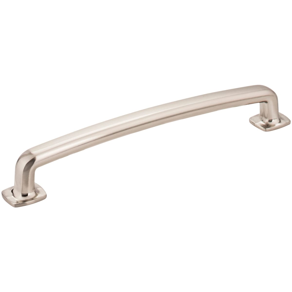 Belcastel One - 6-5/16" (160 mm) Center to Center Soft Square Cabinet Handle / Drawer Pull with Square Feet