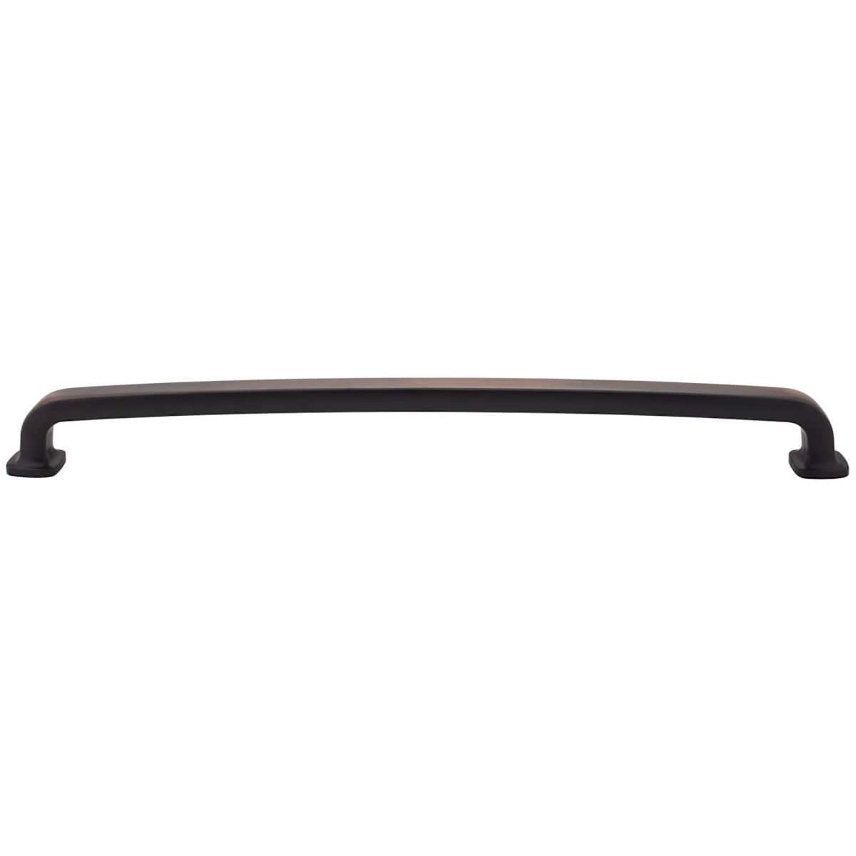 Jeffrey Alexander - MO6373-18MB - Belcastel 1 - 18" Center to Center Soft Square Appliance Handle / Appliance Pull with Square Feet in Matte Black
