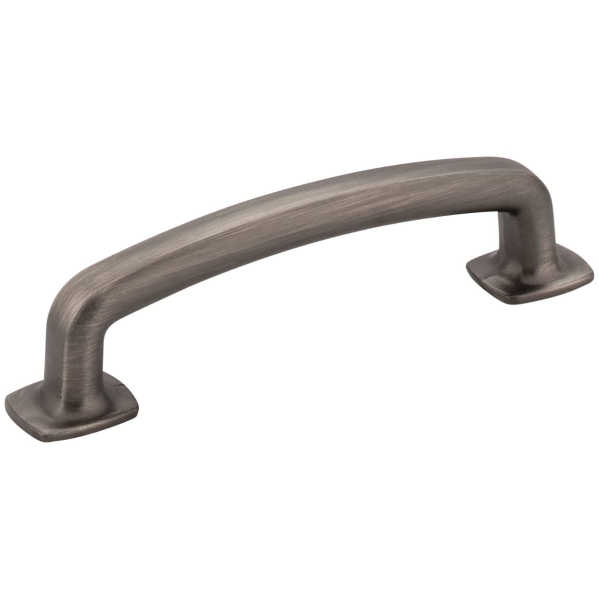 Belcastel 1 - 3-3/4" (96 mm) Center to Center Soft Square Bold Cabinet Handle / Drawer Pull with Square Feet