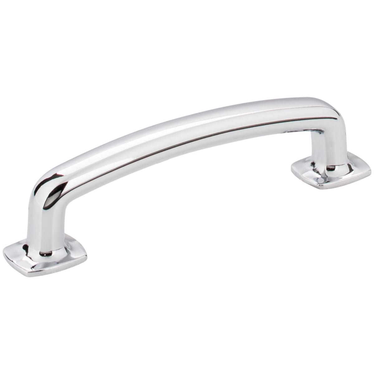 Belcastel 1 - 3-3/4" (96 mm) Center to Center Soft Square Bold Cabinet Handle / Drawer Pull with Square Feet