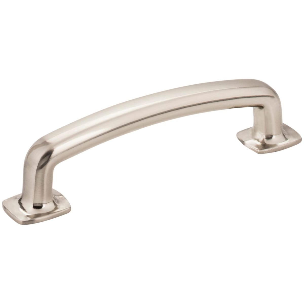 Belcastel 1 - 3-3/4" (96 mm) Center to Center Soft Square Bold Cabinet Handle / Drawer Pull with Square Feet