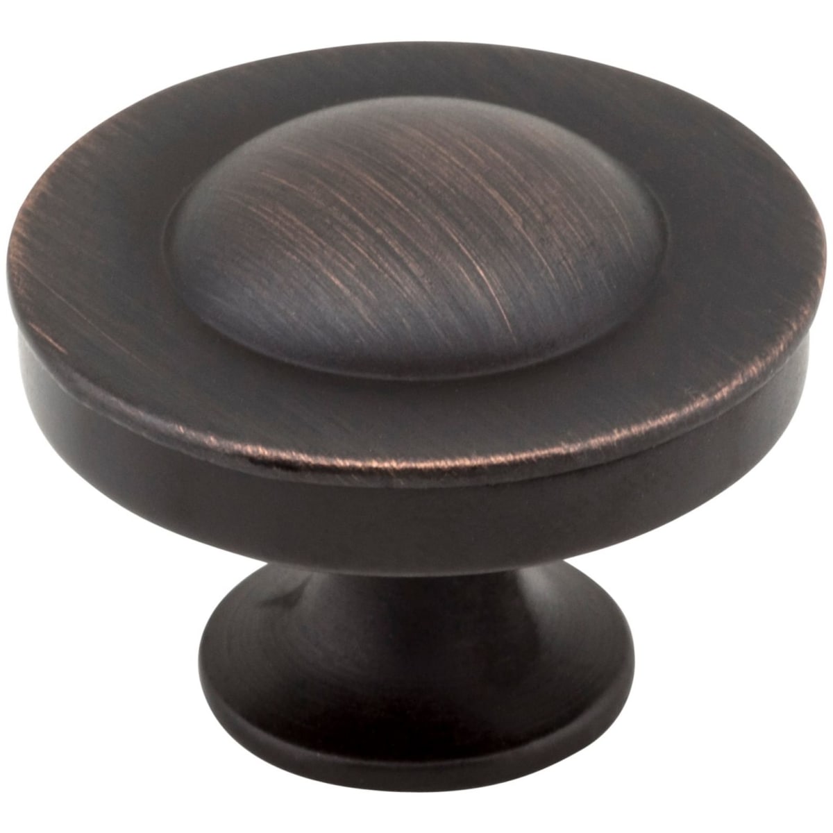 Jeffrey Alexander - Z111-DBAC - Cordova 1-1/4" Round American Colonial Button Mushroom Cabinet Knob / Drawer Knob in Brushed Oil Rubbed Bronze