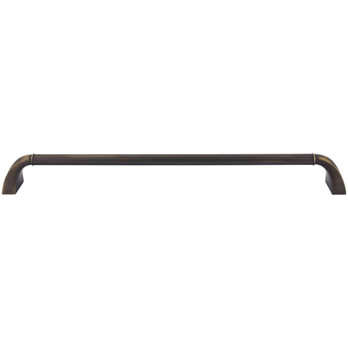 Jeffrey Alexander - Z281-18ABSB - Cordova 18" Center to Center American Colonial Reeded Appliance Pull / Handle in Antique Brushed Satin Brass