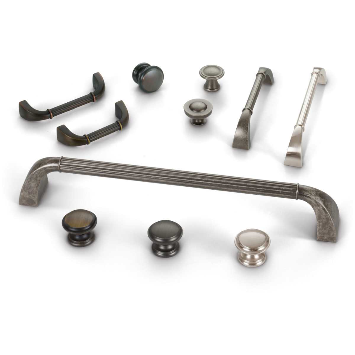 Jeffrey Alexander - Z281-18ABSB - Cordova 18" Center to Center American Colonial Reeded Appliance Pull / Handle in Antique Brushed Satin Brass