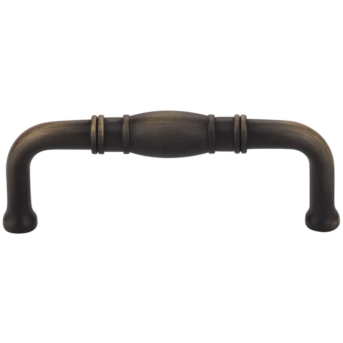 Jeffrey Alexander - Z290-3-DACM - Durham 3" Center to Center Traditional Knuckled Barrel Cabinet Handle / Drawer Pull in Gun Metal