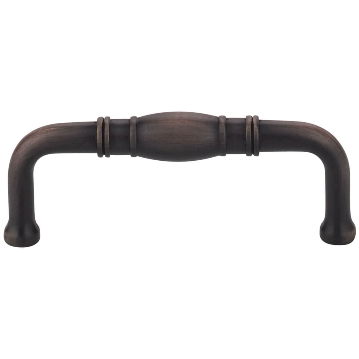 Jeffrey Alexander - Z290-3-DACM - Durham 3" Center to Center Traditional Knuckled Barrel Cabinet Handle / Drawer Pull in Gun Metal