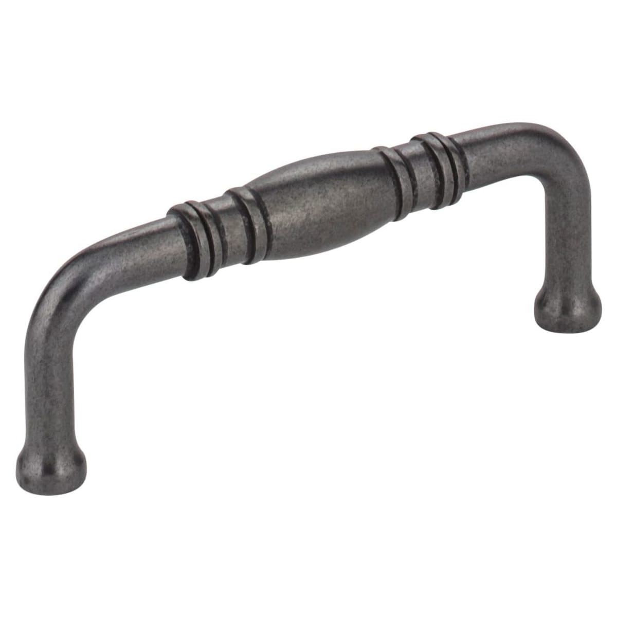 Jeffrey Alexander - Z290-3-DACM - Durham 3" Center to Center Traditional Knuckled Barrel Cabinet Handle / Drawer Pull in Gun Metal