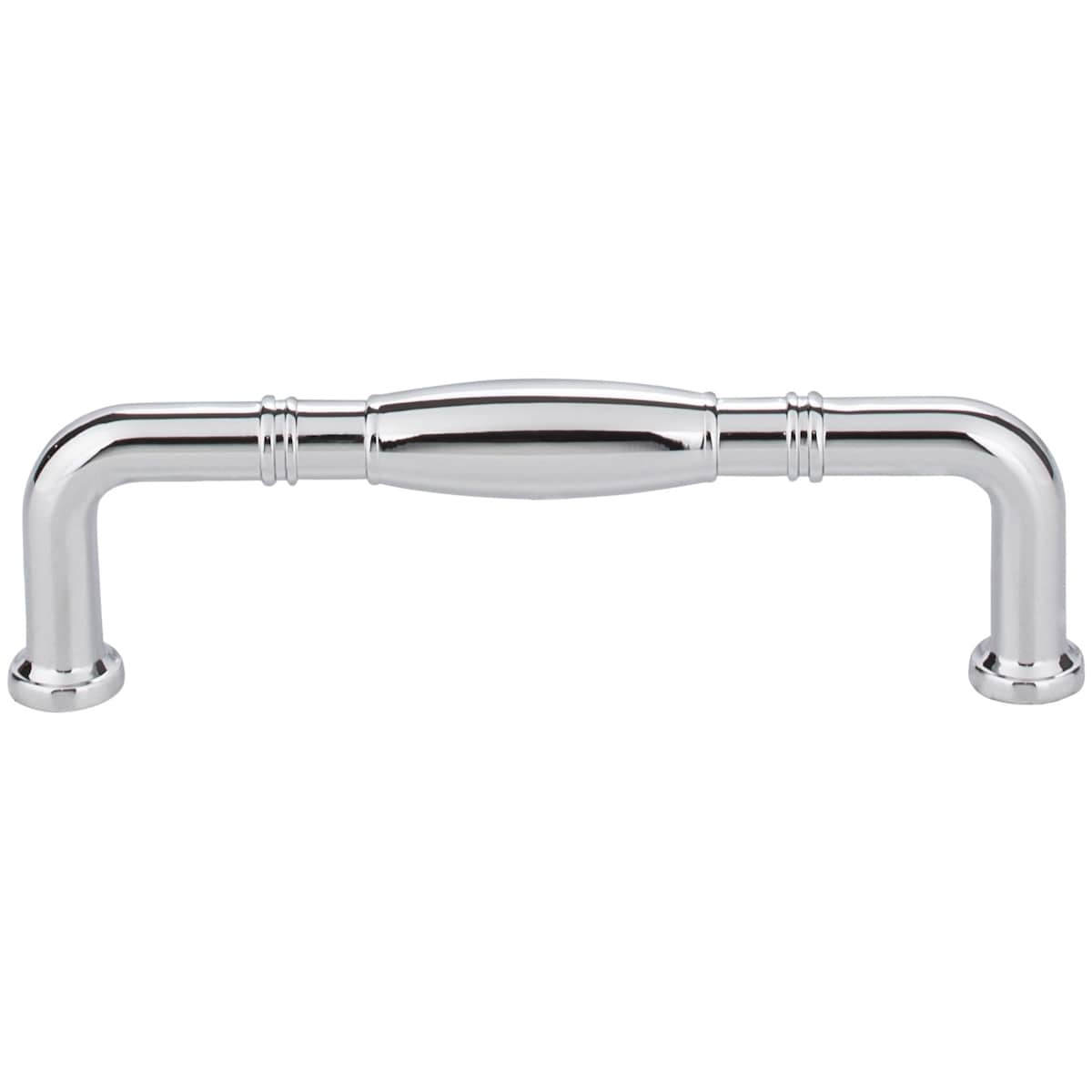 Jeffrey Alexander - Z290-96-PC - Durham 3-3/4" Center to Center Traditional Knuckled Barrel Cabinet Handle / Drawer Pull in Polished Chrome