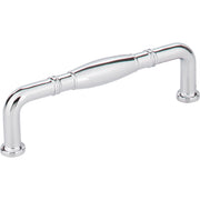 Jeffrey Alexander - Z290-96-PC - Durham 3-3/4" Center to Center Traditional Knuckled Barrel Cabinet Handle / Drawer Pull in Polished Chrome