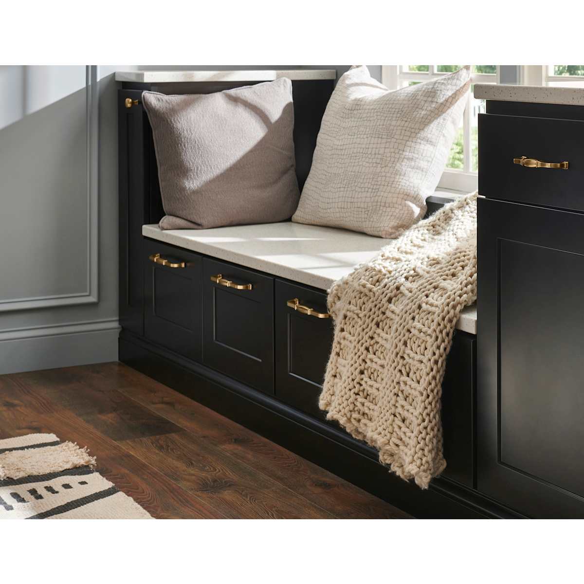 Jeffrey Alexander - 278-192BG - Audrey 7-9/16" Center to Center Glam Regency Traditional Cabinet Handle / Drawer Pull in Brushed Gold