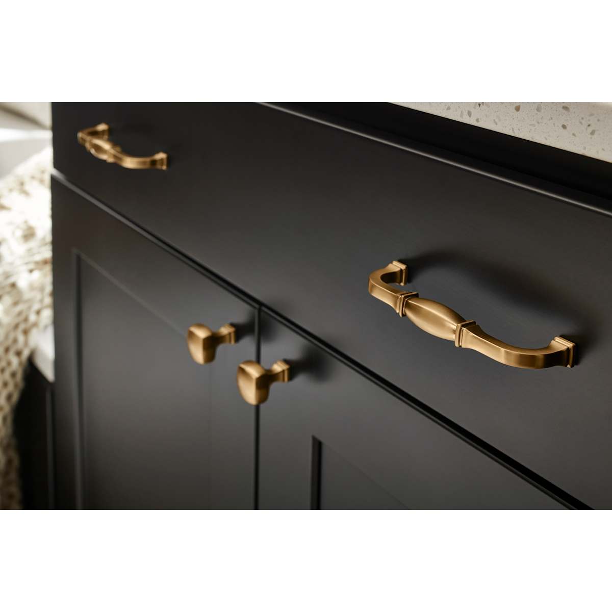 Jeffrey Alexander - 278-128BNBDL - Audrey 5-1/16" Center to Center Glam Traditional Cabinet Handle / Drawer Pull in Brushed Pewter