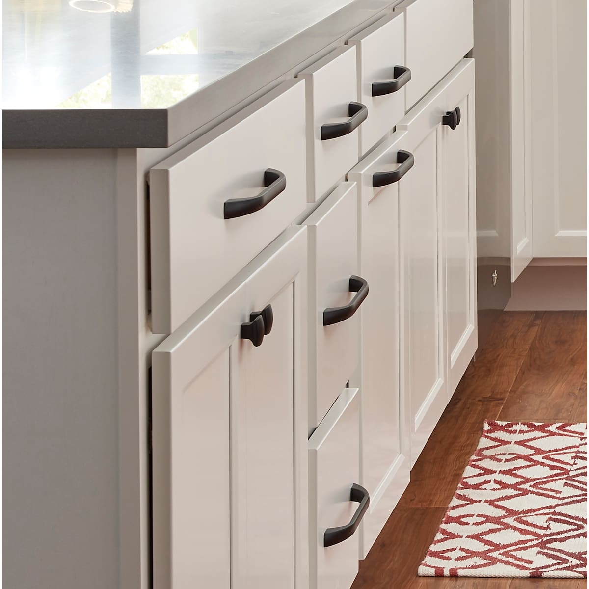 Jeffrey Alexander - 4128BNBDL - Sonoma 5-1/16" (128mm) Center to Center Arch Cabinet Pull in Brushed Pewter