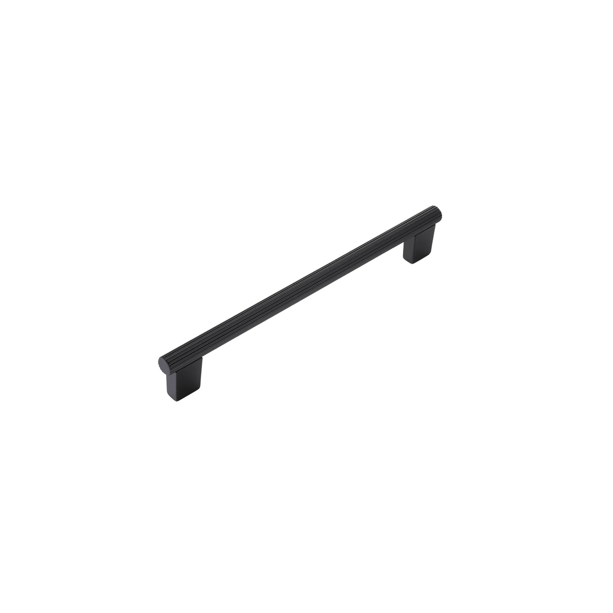 Aspero 8" Center to Center Modern Ridged Round Cabinet Bar Handle / Drawer Bar Pull