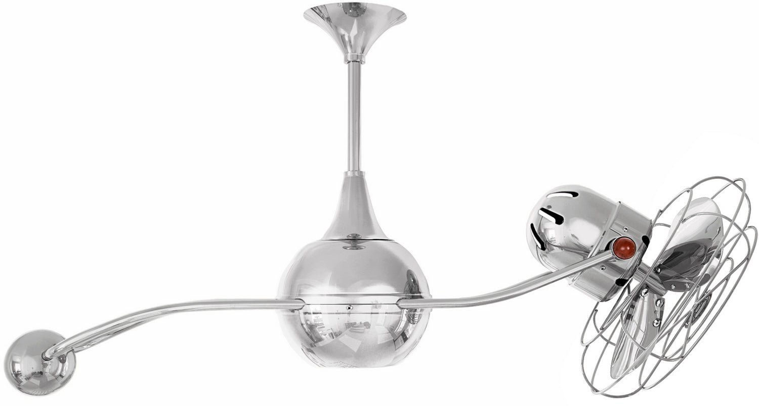 Matthews Fan Company - B2K-CR-MTL-Damp - 40" Ceiling Fan - Brisa 2000 - Polished Chrome