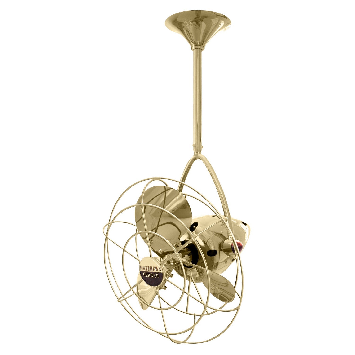 Matthews Fan Company - JD-PB-MTL - 16"Ceiling Fan - Jarold Direcional - Polished Brass