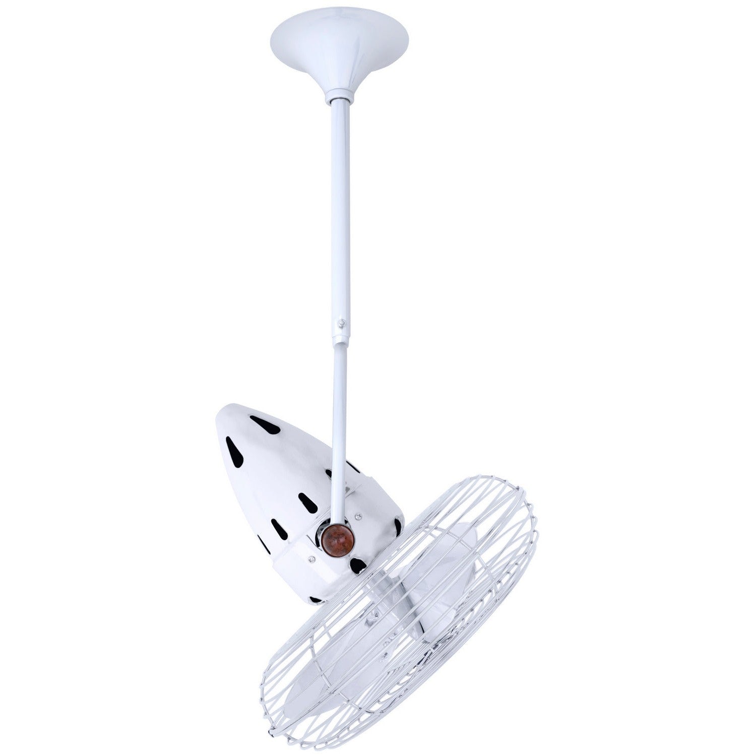 Matthews Fan Company - JD-WH-MTL - 16"Ceiling Fan - Jarold Direcional - Gloss White