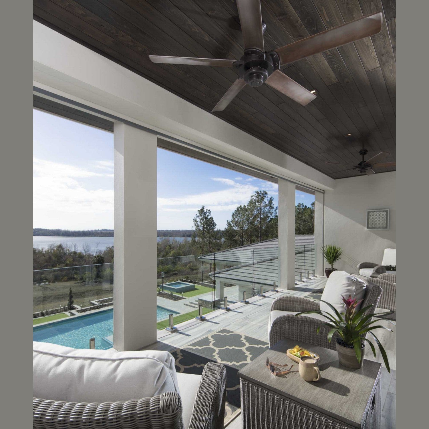 Progress Lighting - P2546-20 - 68"Ceiling Fan - Ellwood - Antique Bronze