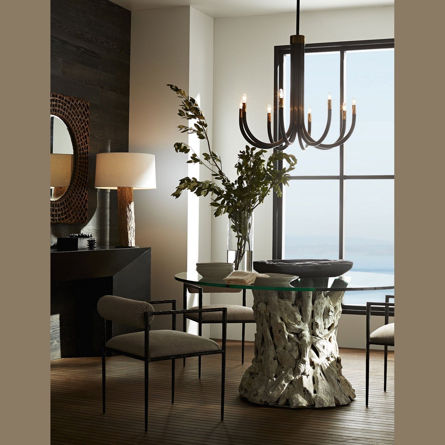 Arteriors - 4543 - Chair - Barbana - Pewter