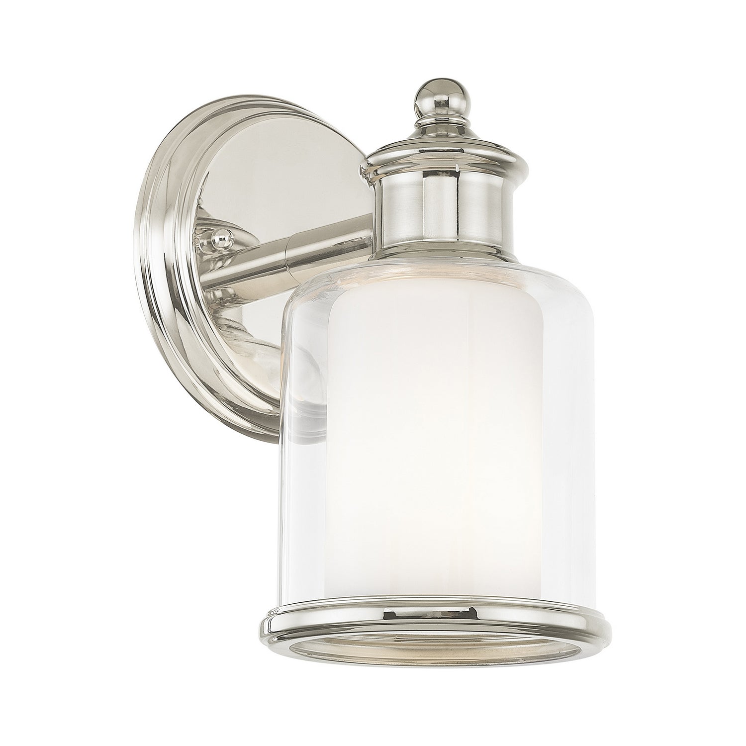 Livex Lighting - 40211-35 - One Light Wall Sconce - Middlebush - Polished Nickel