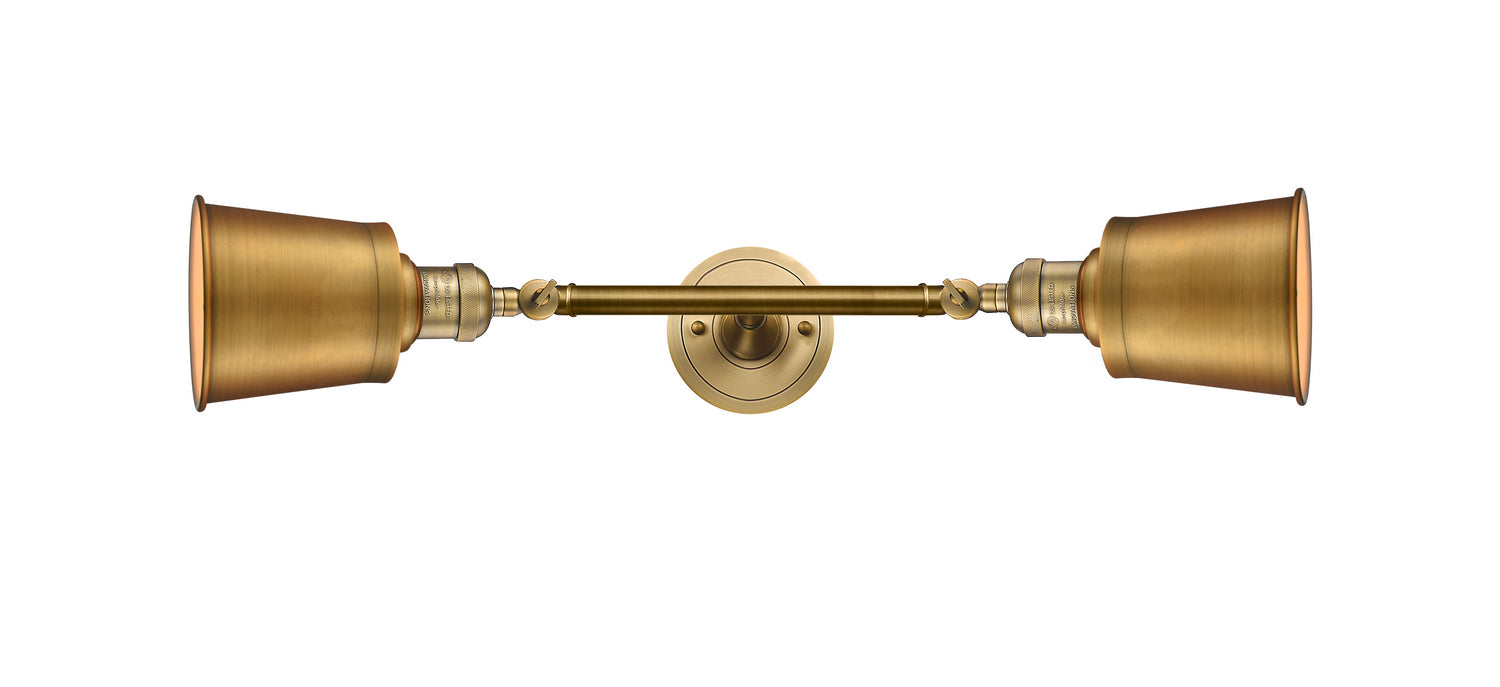 Innovations - 208L-BB-M9-BB - Two Light Bath Vanity - Franklin Restoration - Brushed Brass