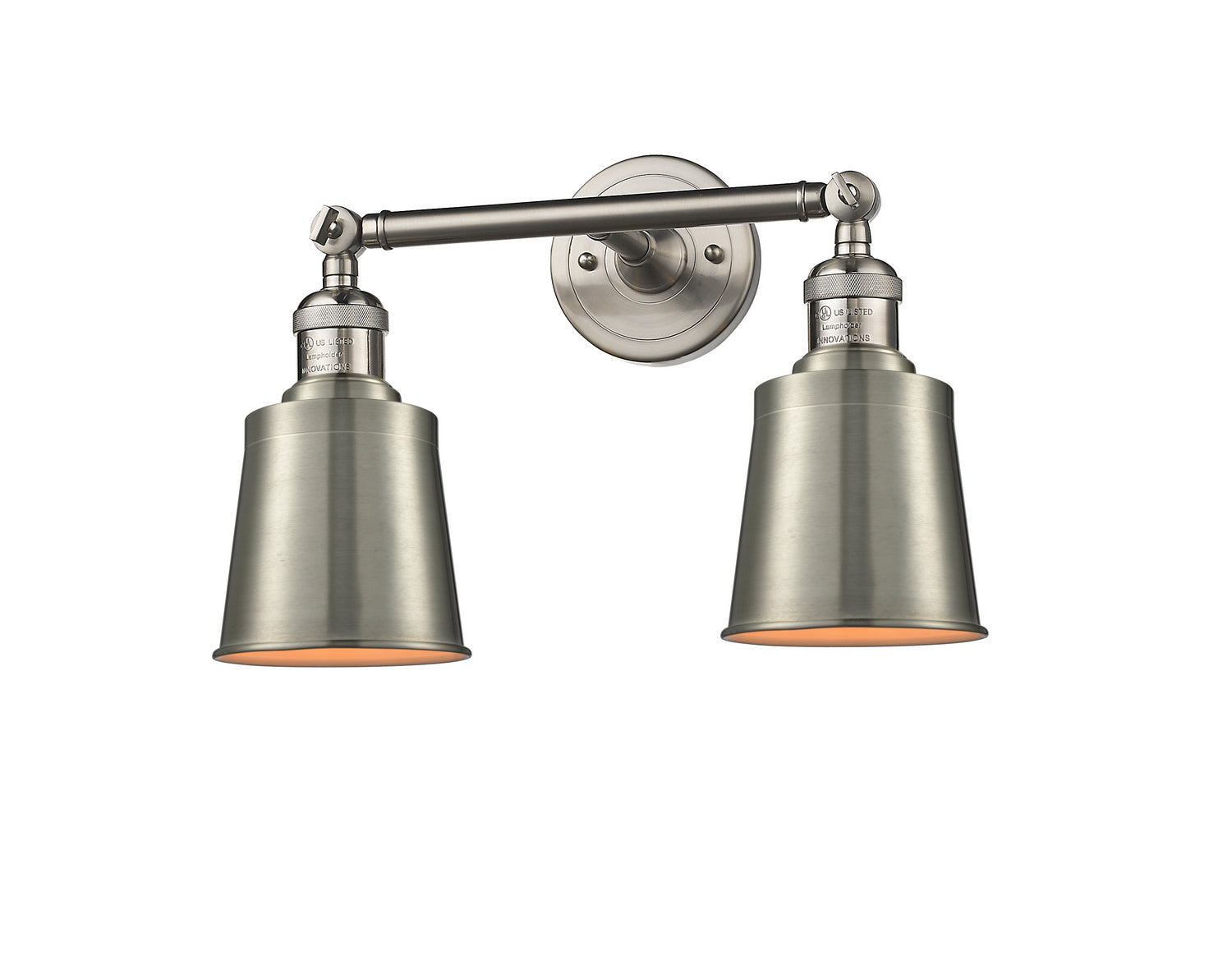 Innovations - 208L-SN-M9-SN - Two Light Bath Vanity - Franklin Restoration - Brushed Satin Nickel