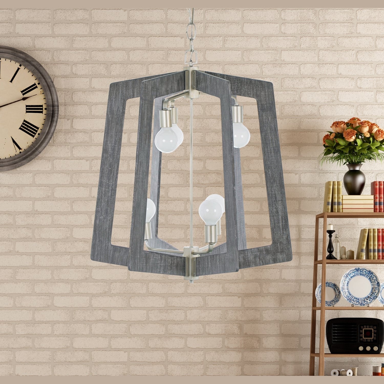 Varaluz - 268F06SOG - Six Light Chandelier - Lofty - Steel