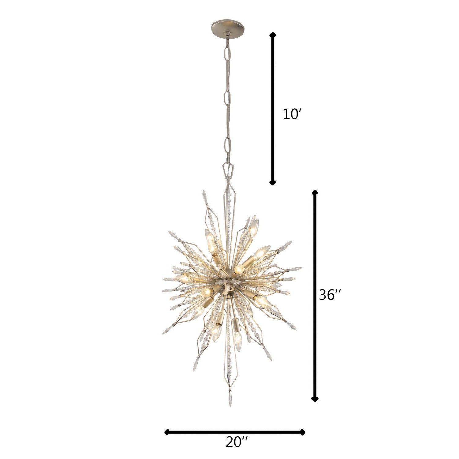 Varaluz - 311F16GD - 16 Light Foyer Pendant - Orbital - Gold Dust