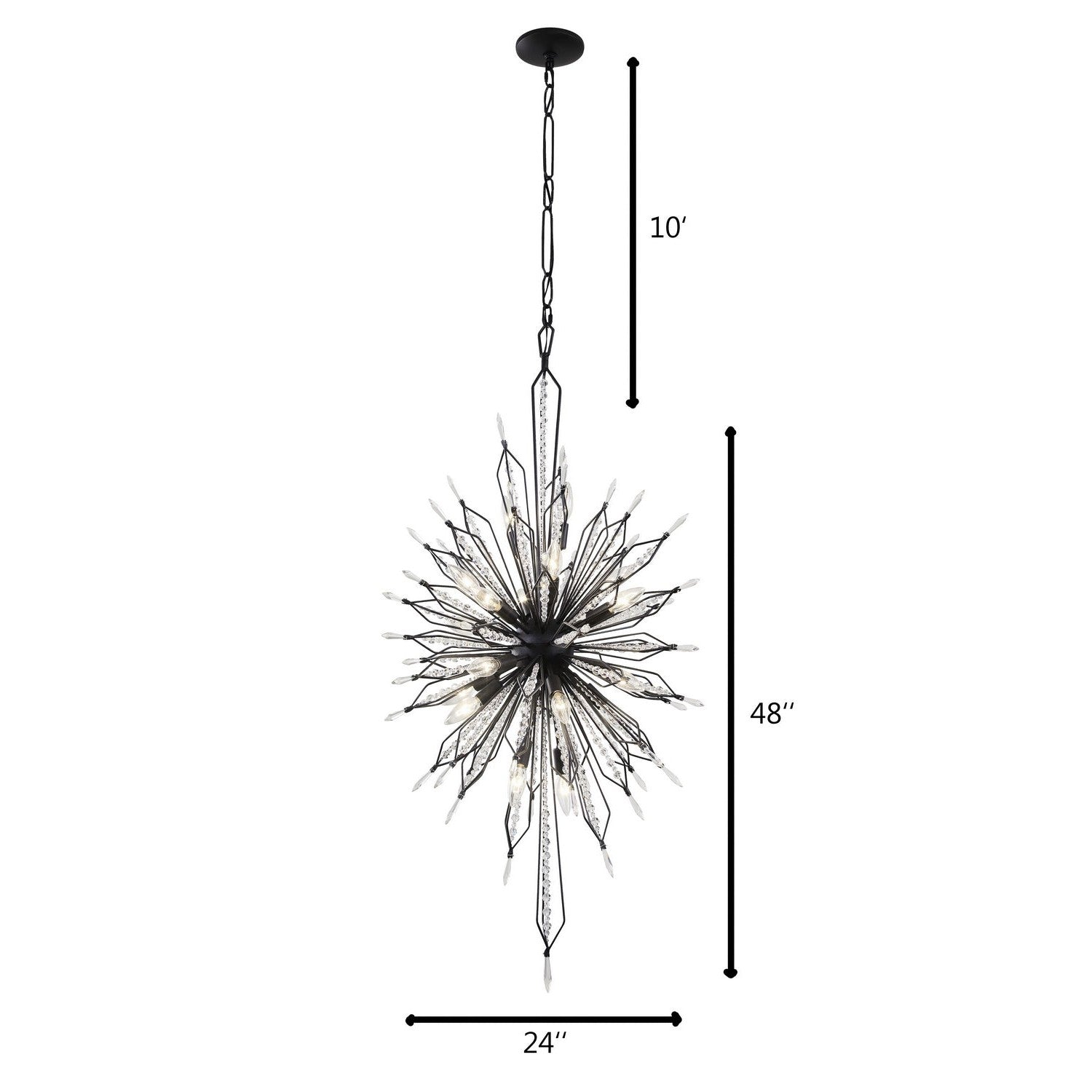 Varaluz - 311F20CB - 20 Light Foyer Pendant - Orbital - Carbon