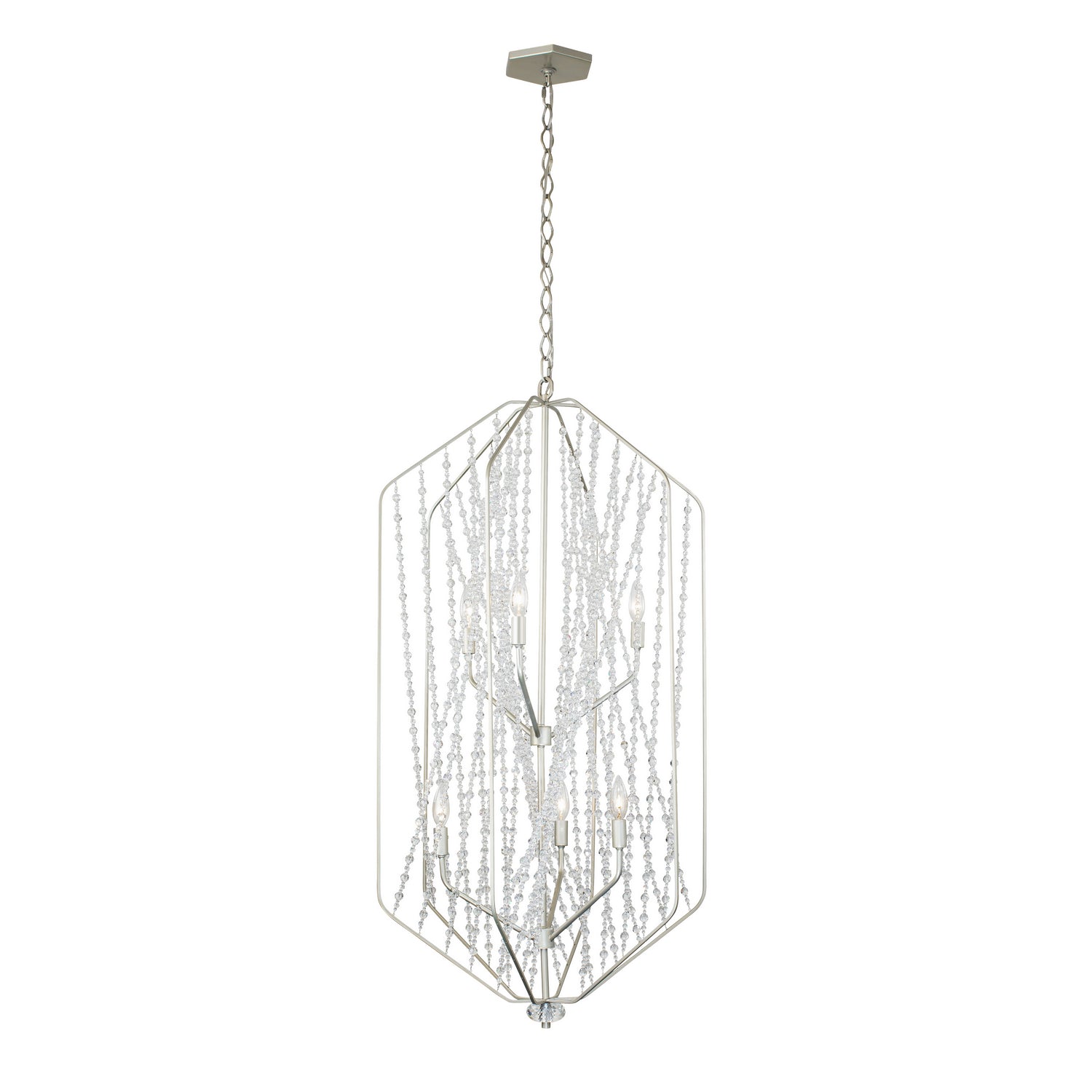 Varaluz - 321F06SO - Six Light Foyer Pendant - Chelsea - Silverado