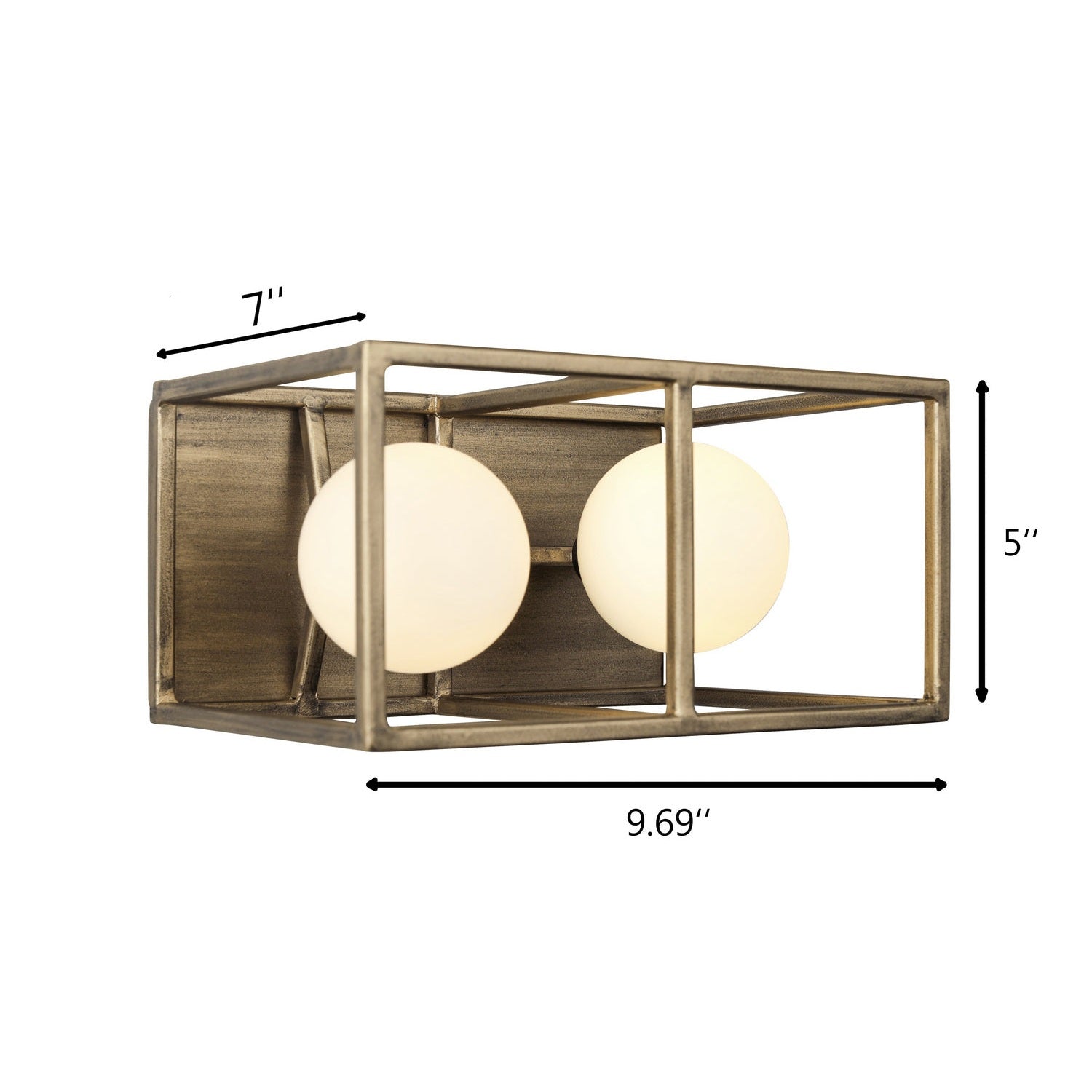 Varaluz - 325B02HGCB - Two Light Bath - Plaza - Havana Gold/Carbon