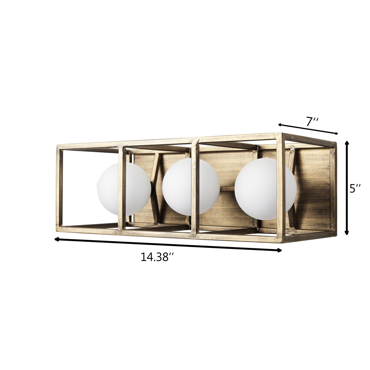 Varaluz - 325B03HGCB - Three Light Bath - Plaza - Havana Gold/Carbon