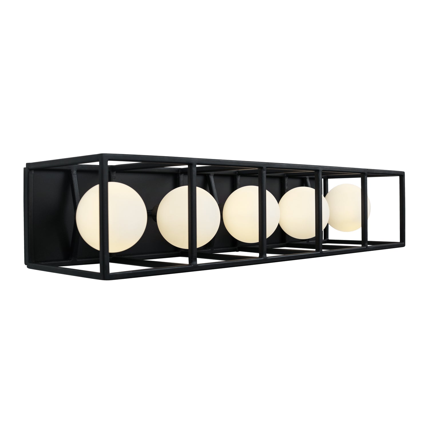 Varaluz - 325B05CBHG - Five Light Bath - Plaza - Carbon/Havana Gold