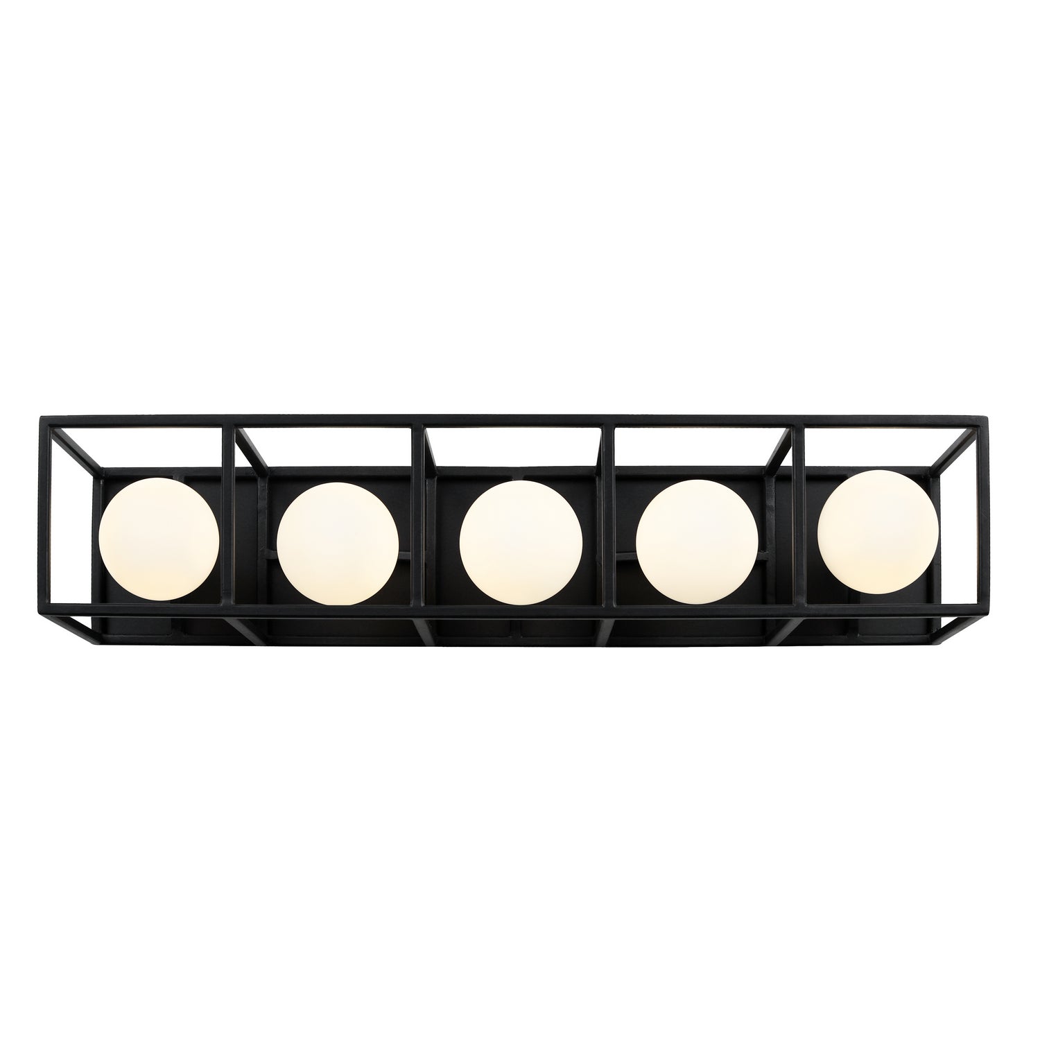 Varaluz - 325B05CBHG - Five Light Bath - Plaza - Carbon/Havana Gold