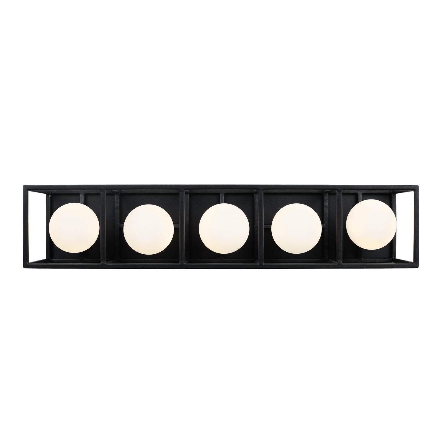 Varaluz - 325B05CBHG - Five Light Bath - Plaza - Carbon/Havana Gold