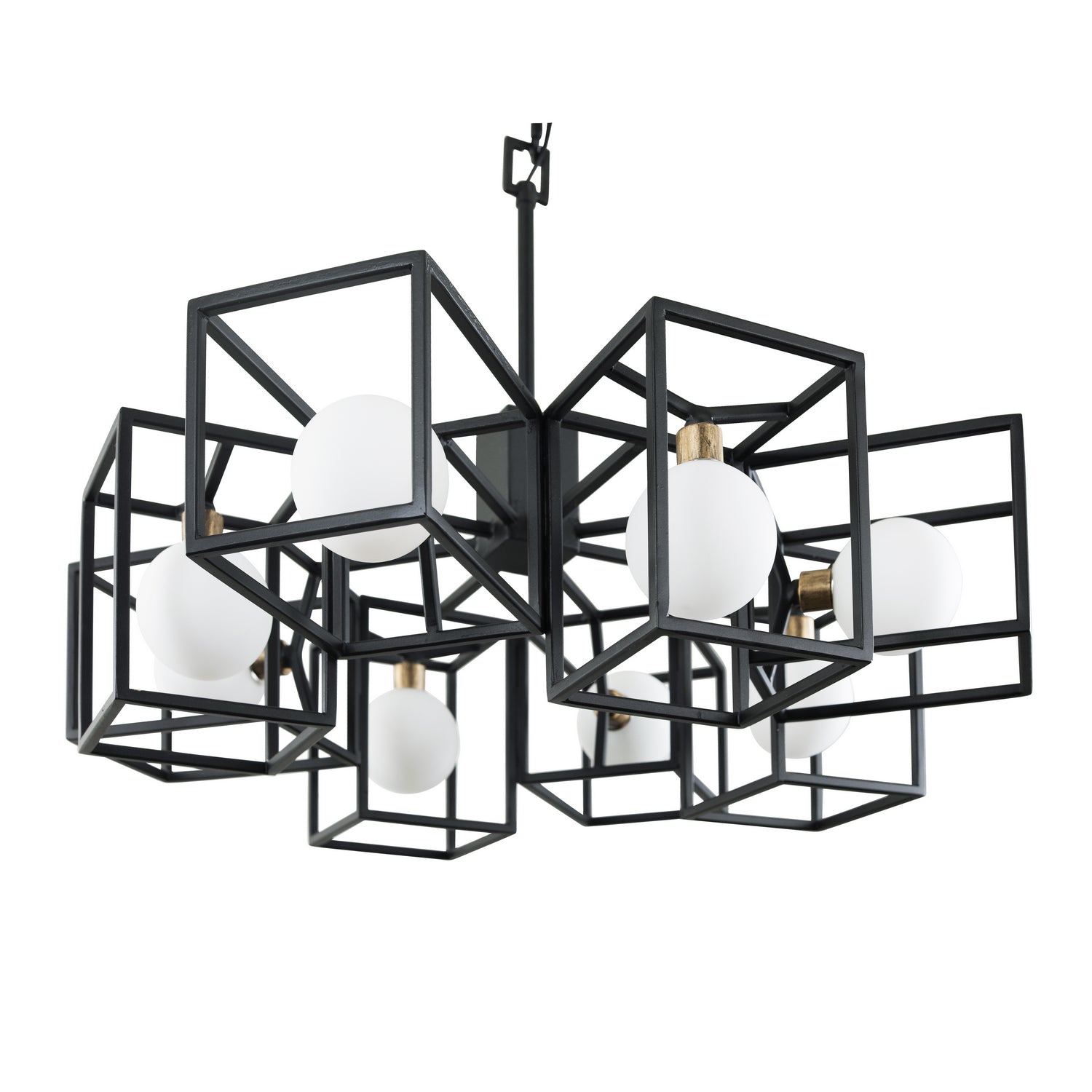 Varaluz - 325C08CBHG - Eight Light Pendant - Plaza - Carbon/Havana Gold