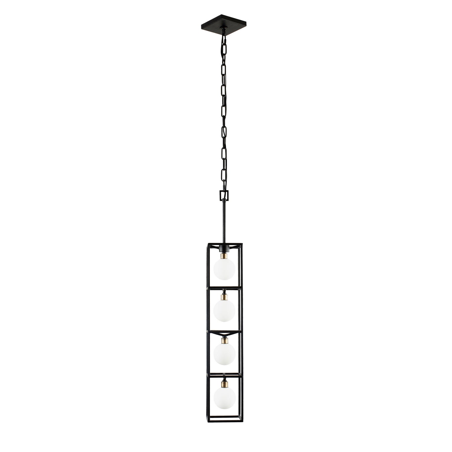 Varaluz - 325F04CBHG - Four Light Foyer Pendant - Plaza - Carbon/Havana Gold