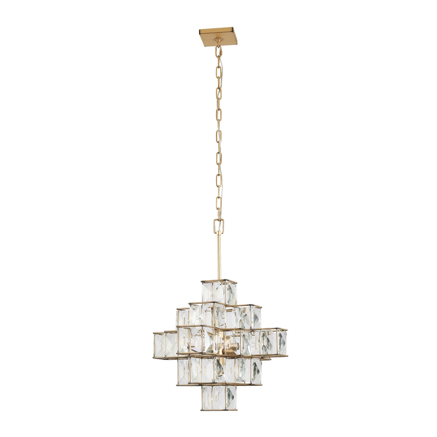 Varaluz - 329P06CG - Six Light Pendant - Cubic - Calypso Gold