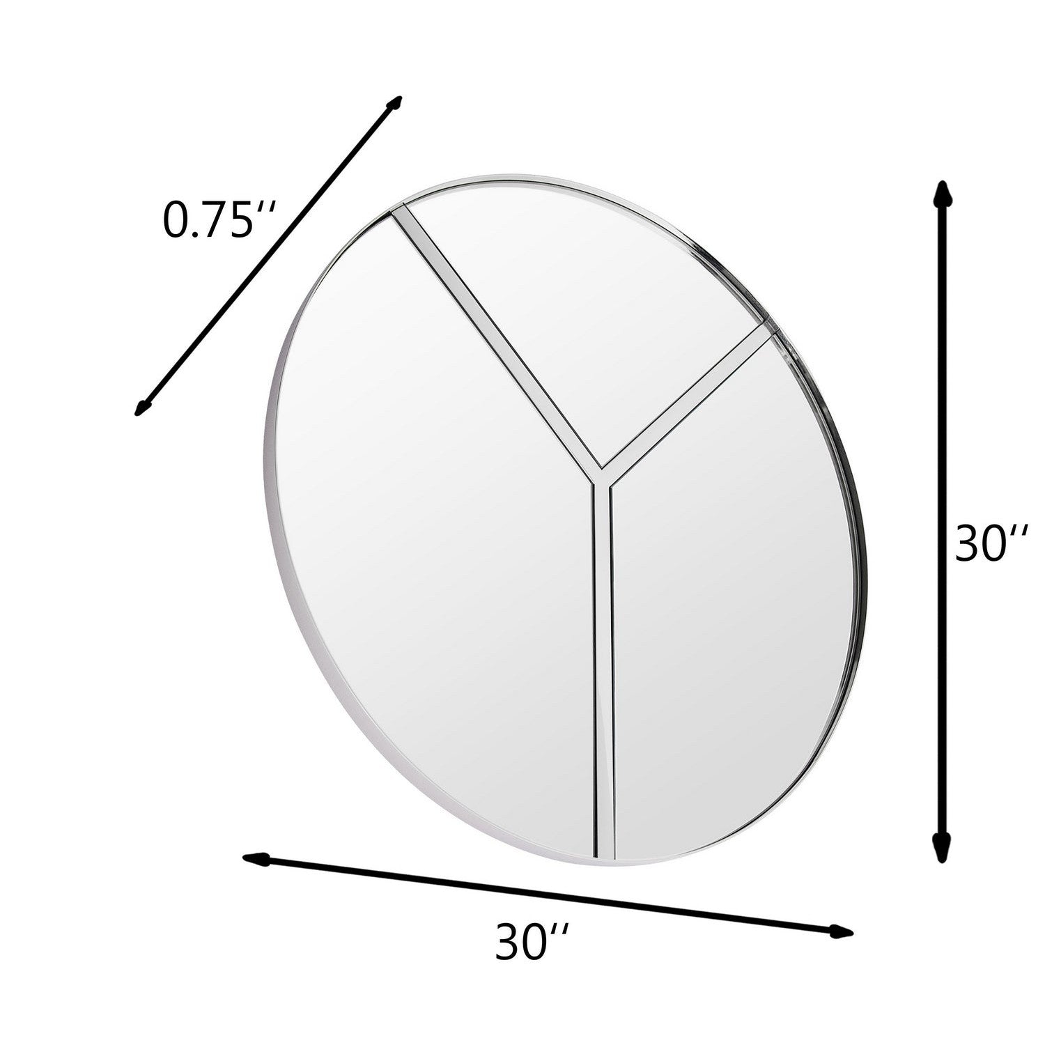 Varaluz - 4DMI0106 - Mirror - Lyra - Polished Nickel