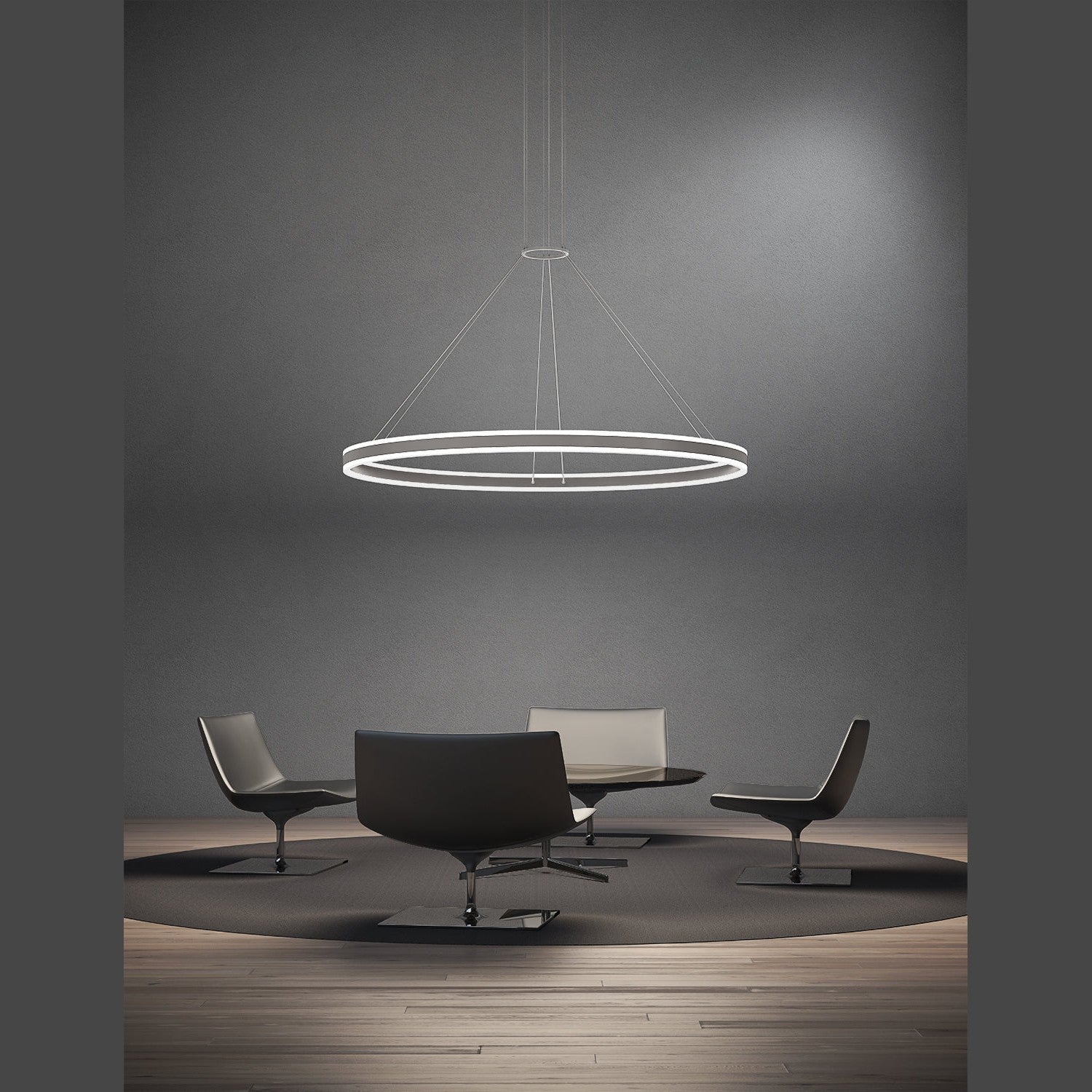 Sonneman - 2307.16 - LED Pendant - Double Corona - Bright Satin Aluminum